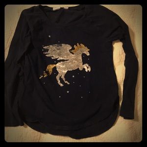 Flippy sequin shirt. EUC